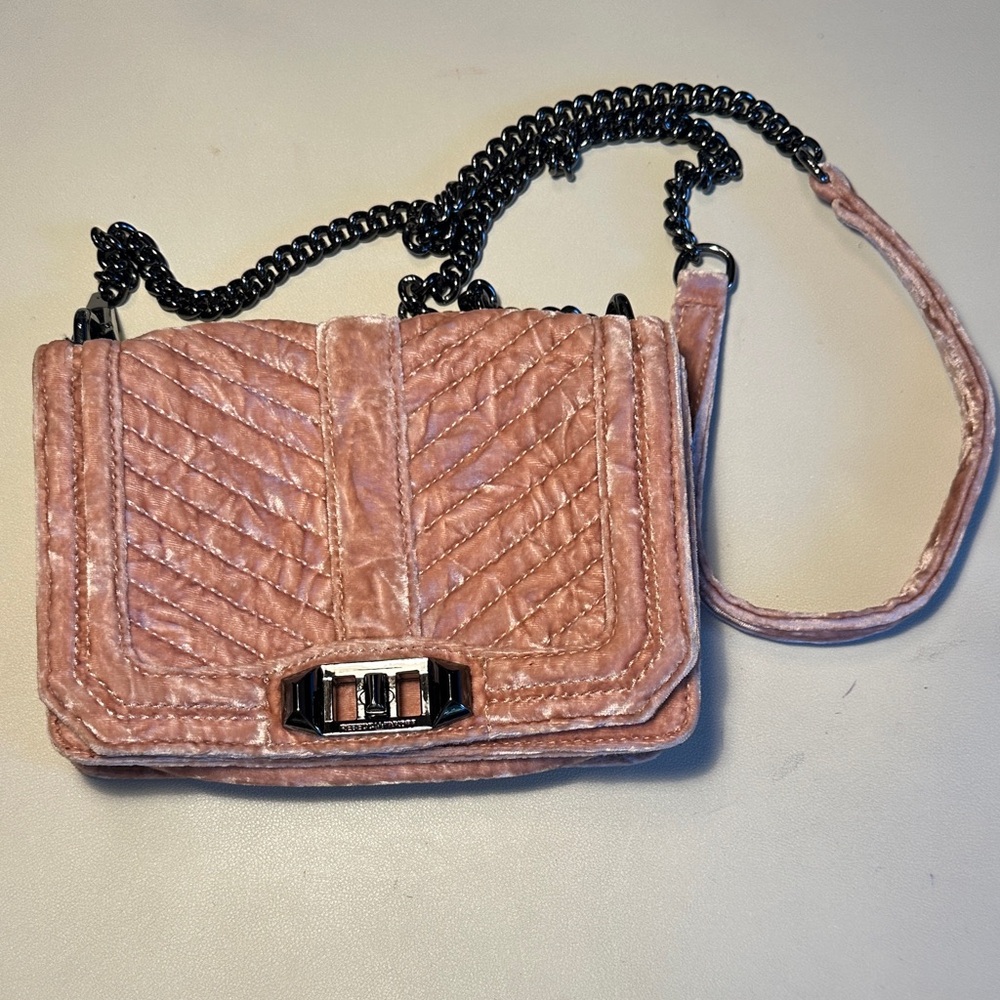 Rebecca Minkoff Pink Quilted Chain Shoulder Bag